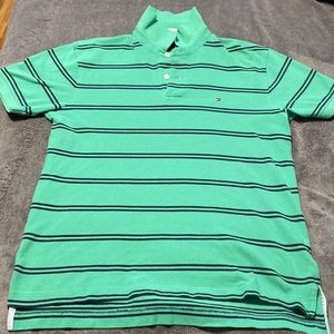 Green Tommy Hilfiger collard shirt